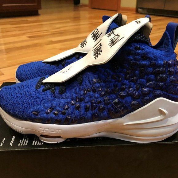 Nike LeBron XVII MTAA GS Racer Blue White Black - Picture 3 of 7